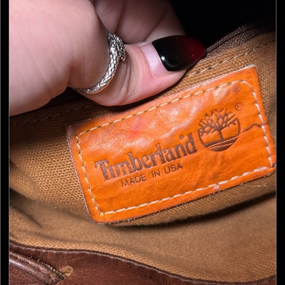 Vintage Timeberland Leather Bucket Bag Made In USA - Picture 4 of 7